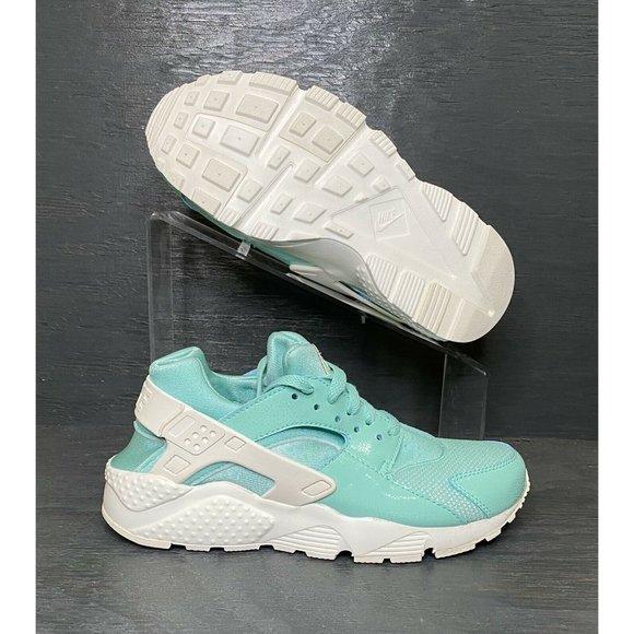 NIKE HUARACHE RUN SPARKLE TROPICAL TWIST AQUA AV5104-300 Sz: 5.5Y WMNS Sz: 7 - Picture 2 of 5